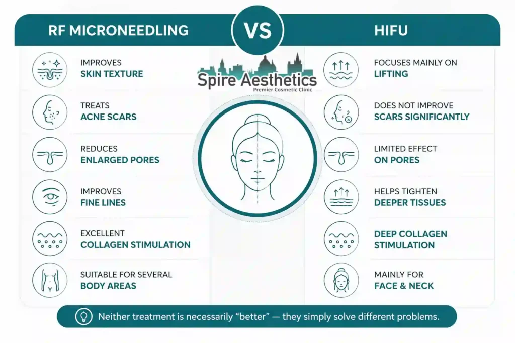RF Microneedling vs HIFU: Which Treatment Gives Better Results Newton Mearns?